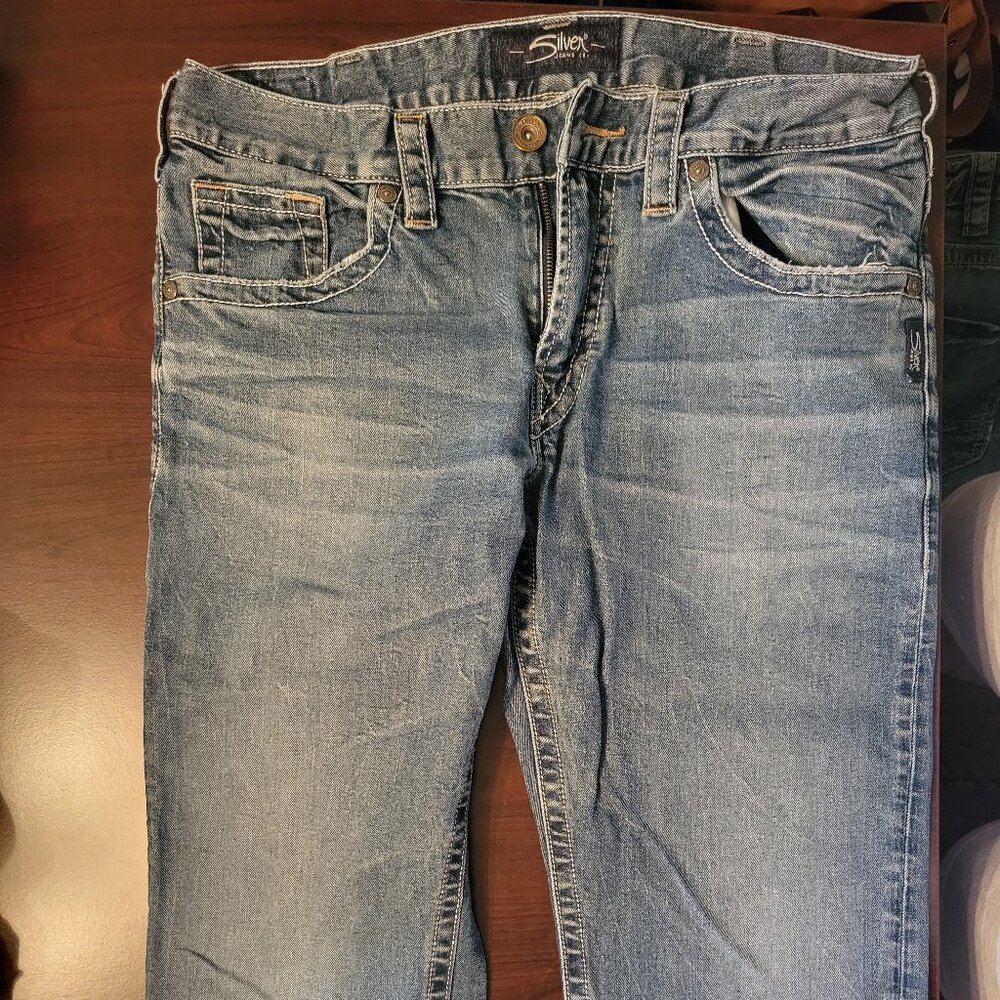 Men's Silver Zac Jeans 34x36